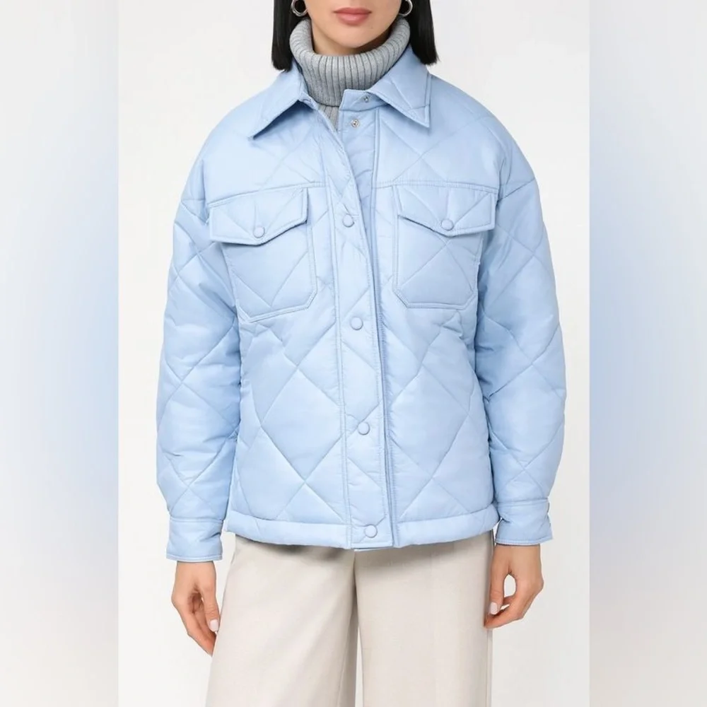 Versona Sky Blue Puffer Jacket